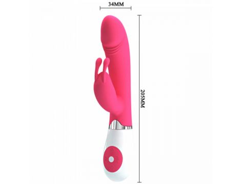Wibrator króliczek Pretty Love Gene różowy 30 funkcji 20 cm - 5
